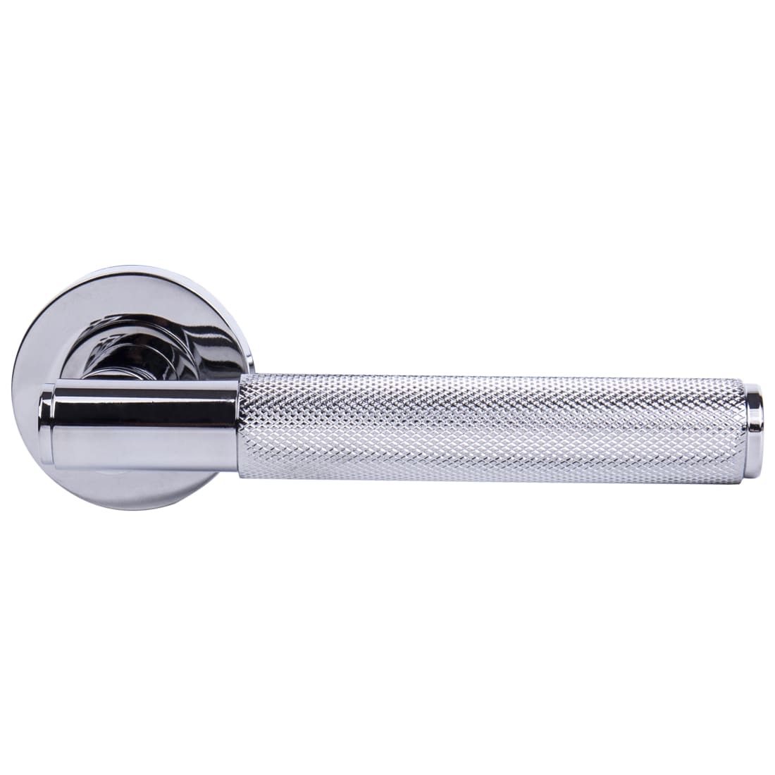 London Polished Chrome Round Rose Door Handle